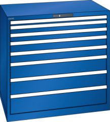 Schubladenschrank 8 Schubladen 1023x725x1000 RAL 5005 Lista 54x36E 12.541.100