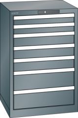 Schubladenschrank 7 Schubladen 564x572x850 NCS S 6502-B Lista 27x27E 78.108.050