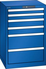 Schubladenschrank 6 Schubladen 564x572x850 RAL 5005 Lista 27x27E 14.258.100