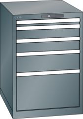 Schubladenschrank 5 Schubladen 564x725x800 NCS S 6502-B Lista 27x36E 78.130.050
