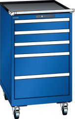 Schubladenschrank 5 Schubladen 564x725x990 RAL 5005 Lista 27x36E 78.158.100