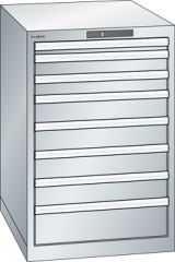 Schubladenschrank 8 Schubladen 564x725x850 RAL 7035 Lista 27x36E 78.150.020