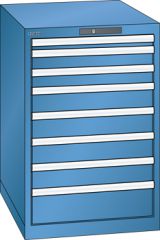 Schubladenschrank 8 Schubladen 564x725x850 RAL 5019 Lista 27x36E 78.150.040