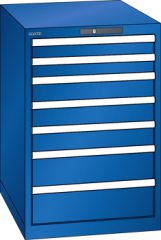 Schubladenschrank 7 Schubladen 564x725x850 RAL 5005 Lista 27x36E 78.148.100
