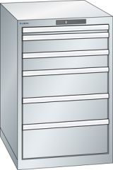 Schubladenschrank 6 Schubladen 564x725x850 RAL 7035 Lista 27x36E 14.407.020