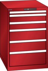 Schubladenschrank 6 Schubladen 564x725x850 RAL 3003 Lista 27x36E 78.144.070