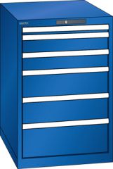 Schubladenschrank 6 Schubladen 564x725x850 RAL 5005 Lista 27x36E 78.144.100
