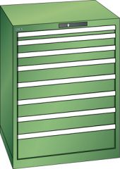 Schubladenschrank 8 Schubladen 717x725x850 RAL 6011 Lista 36x36E 78.169.030