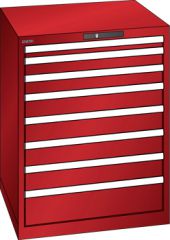 Schubladenschrank 8 Schubladen 717x725x850 RAL 3003 Lista 36x36E 78.169.070
