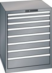 Schubladenschrank 8 Schubladen 717x725x850 NCS S 4502-B Lista 36x36E 78.169.080