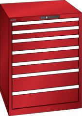 Schubladenschrank 7 Schubladen 717x725x850 RAL 3003 Lista 36x36E 14.503.070