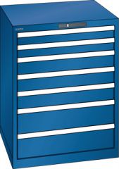 Schubladenschrank 7 Schubladen 717x725x850 RAL 5010 Lista 36x36E 78.166.090