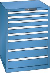 Schubladenschrank 8 Schubladen 717x725x1000 RAL 5019 Lista 36x36E 14.506.040