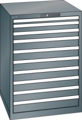 Schubladenschrank 10 Schubladen 717x725x1000 NCS S 6502-B Lista 36x36E 78.181.050
