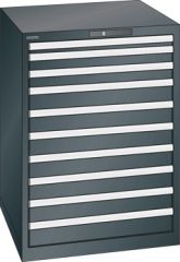 Schubladenschrank 10 Schubladen 717x725x1000 NCS S 9000-N Lista 36x36E 78.180.060
