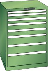 Schubladenschrank 8 Schubladen 717x725x1000 RAL 6011 Lista 36x36E 78.177.030