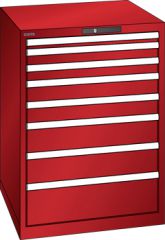 Schubladenschrank 8 Schubladen 717x725x1000 RAL 3003 Lista 36x36E 14.508.070