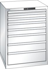Schubladenschrank 8 Schubladen 717x725x1000 RAL 9010 Lista 36x36E 78.177.110