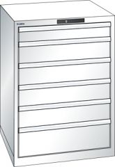 Schubladenschrank 6 Schubladen 717x725x1000 RAL 9010 Lista 36x36E 78.172.110