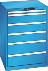 Schubladenschrank 6 Schubladen 717x725x1000 RAL 5012 Lista 36x36E 78.171.010