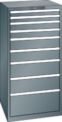 Schubladenschrank 9 Schubladen 717x725x1450 NCS S 6502-B Lista 36x36E 14.511.050