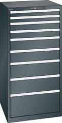 Schubladenschrank 9 Schubladen 717x725x1450 NCS S 9000-N Lista 36x36E 78.182.060