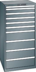 Schubladenschrank 10 Schubladen 717x725x1450 NCS S 6502-B Lista 36x36E 14.512.050