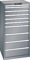 Schubladenschrank 10 Schubladen 717x725x1450 NCS S 4502-B Lista 36x36E 78.184.080
