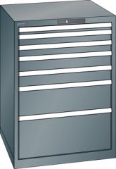 Schubladenschrank 7 Schubladen 717x725x1000 NCS S 6502-B Lista 36x36E 18.205.050