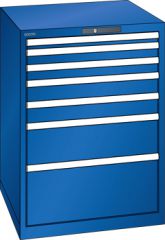 Schubladenschrank 7 Schubladen 717x725x1000 RAL 5005 Lista 36x36E 78.175.100