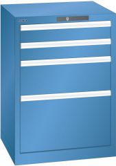 Schubladenschrank 4 Schubl. 564x572x800 RAL 5019 Lista 27x27E 78.288.040