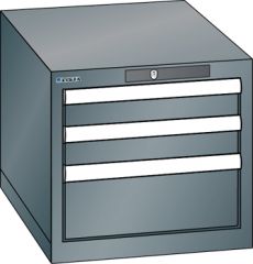 Schubladenschrank 3 Schubladen 411x572x383 NCS S 6502-B Lista 18x27E 78.409.050