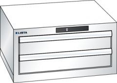 Schubladenschrank 2 Schubladen 564x572x283 RAL 9010 Lista 27x27E 78.463.110