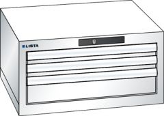 Schubladenschrank 3 Schubladen 564x572x283 RAL 9010 Lista 27x27E 78.466.110