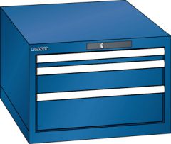 Schubladenschrank 3 Schubladen 564x725x383 RAL 5010 Lista 27x36E 14.437.090