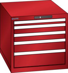 Schubladenschrank 5 Schubladen 564x725x533 RAL 3003 Lista 27x36E 78.512.070