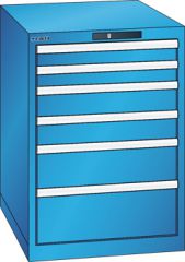 Schubladenschrank 6 Schubladen 564x725x800 RAL 5012 Lista 27x36E 78.522.010