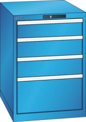 Schubladenschrank 4 Schubladen 564x725x850 RAL 5012 Lista 27x36E 78.526.010