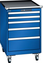 Schubladenschrank 5 Schubladen 564x725x890 RAL 5005 Lista 27x36E 78.547.100