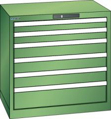 Schubladenschrank 6 Schubladen 717x572x700 RAL 6011 Lista 36x27E 78.564.030