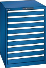 Schubladenschrank 9 Schubladen 717x725x1000 RAL 5010 Lista 36x36E 78.650.090
