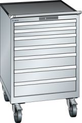 Schubladenschrank 7 Schubladen 717x725x1112 RAL 7035 Lista 36x36E 78.667.020