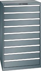 Schubladenschrank 9 Schubladen 870x725x1450 NCS S 6502-B Lista 45x36E 78.710.050