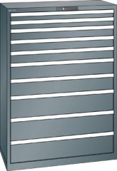 Schubladenschrank 10 Schubladen 1023x572x1450 NCS S 6502-B Lista 54x27E 78.771.050