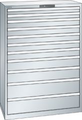 Schubladenschrank 11 Schubladen 1023x572x1450 RAL 7035 Lista 54x27E 78.775.020