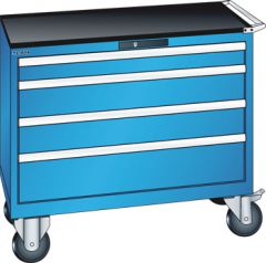 Schubladenschrank 4 Schubladen 1023x572x962 RAL 5012 Lista 54x27E 78.779.010