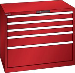 Schubladenschrank 5 Schubladen 1023x725x850 RAL 3003 Lista 54x36E 78.796.070