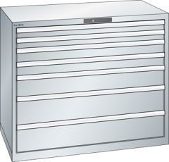 Schubladenschrank 7 Schubladen 1193x725x1000 RAL 7035 Lista 64x36E 78.828.020