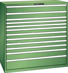 Schubladenschrank 12 Schubladen 1431x725x1450 RAL 6011 Lista 78x36E 78.872.030