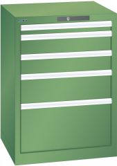 Schubladenschrank 5 Schubl. 564x572x800 RAL 6011 Lista 27x27E 78.883.030